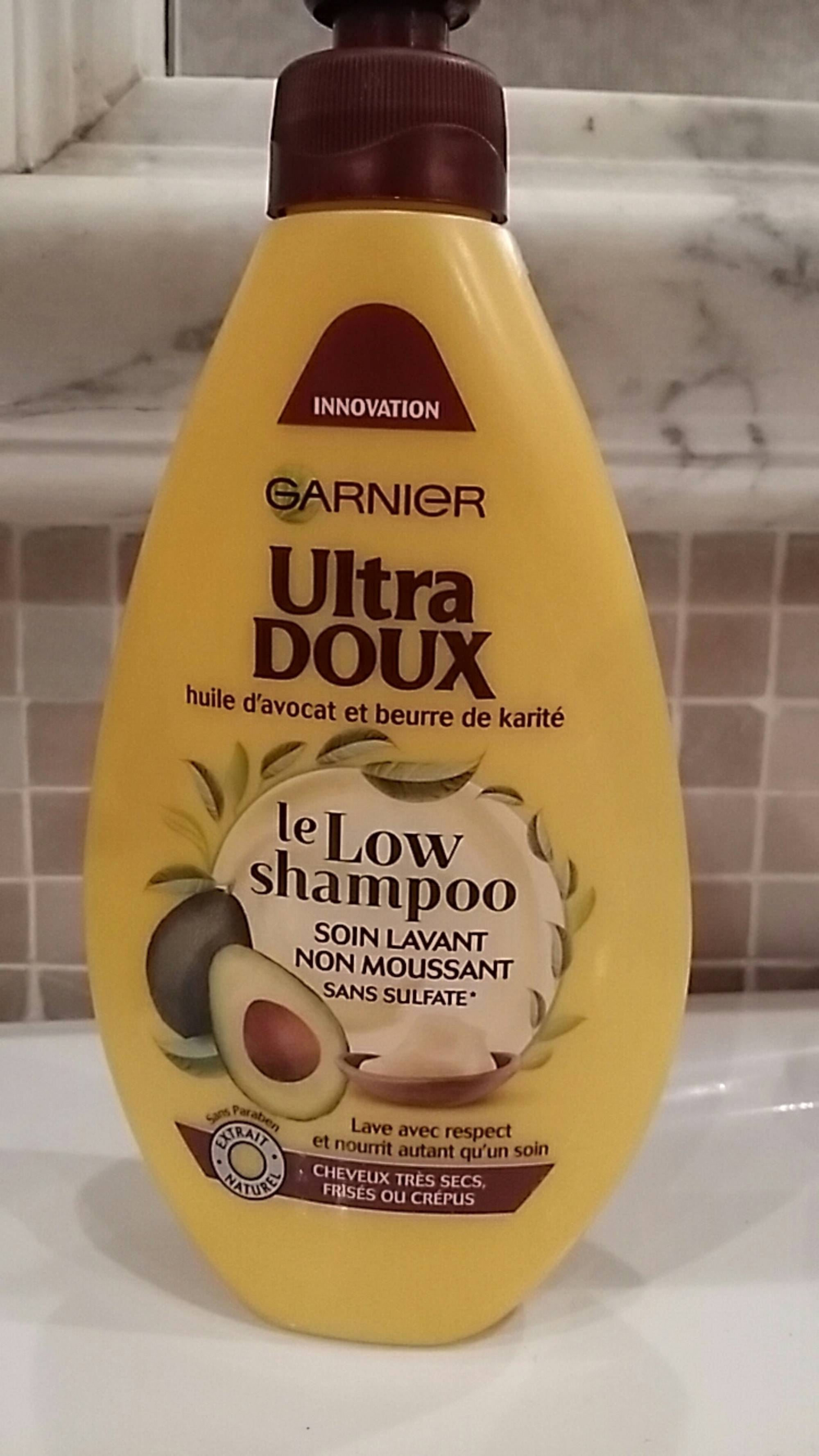 GARNIER - Ultra doux - Le low shampoo - Shampooing soin lavant non moussant