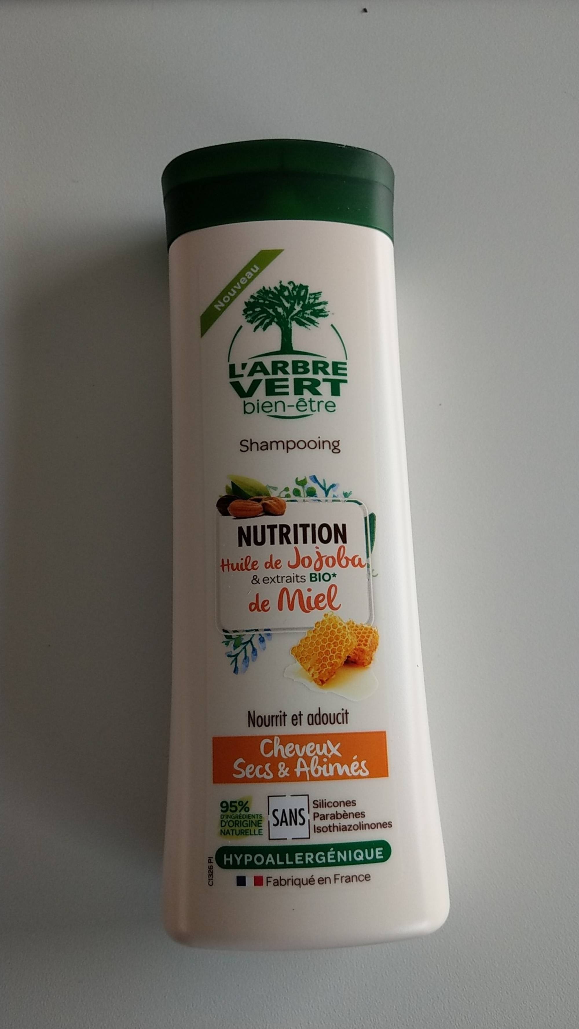 L'ARBRE VERT - Shampooing nutrition à l'huile de jojoba & de miel