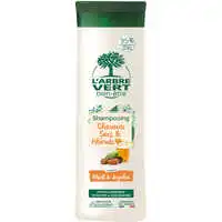 L'ARBRE VERT BIEN-ÊTRE - L'Arbre Vert Bien-être Shampooing Cheveux Secs et Abîmés Parfum Miel et Jojoba - Hypoallergénique & pH Neutre & Sans Silicone - 95% d'ingrédients d'origine naturelle - 250mL