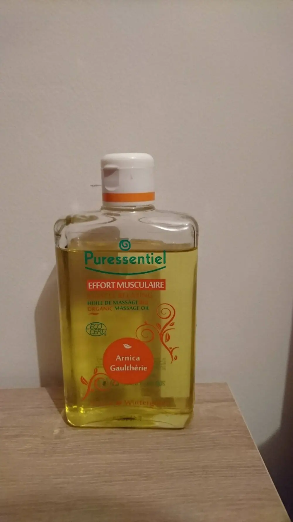 PURESSENTIEL - Effort musculaire - Huile de massage bio arnica gaulthérie