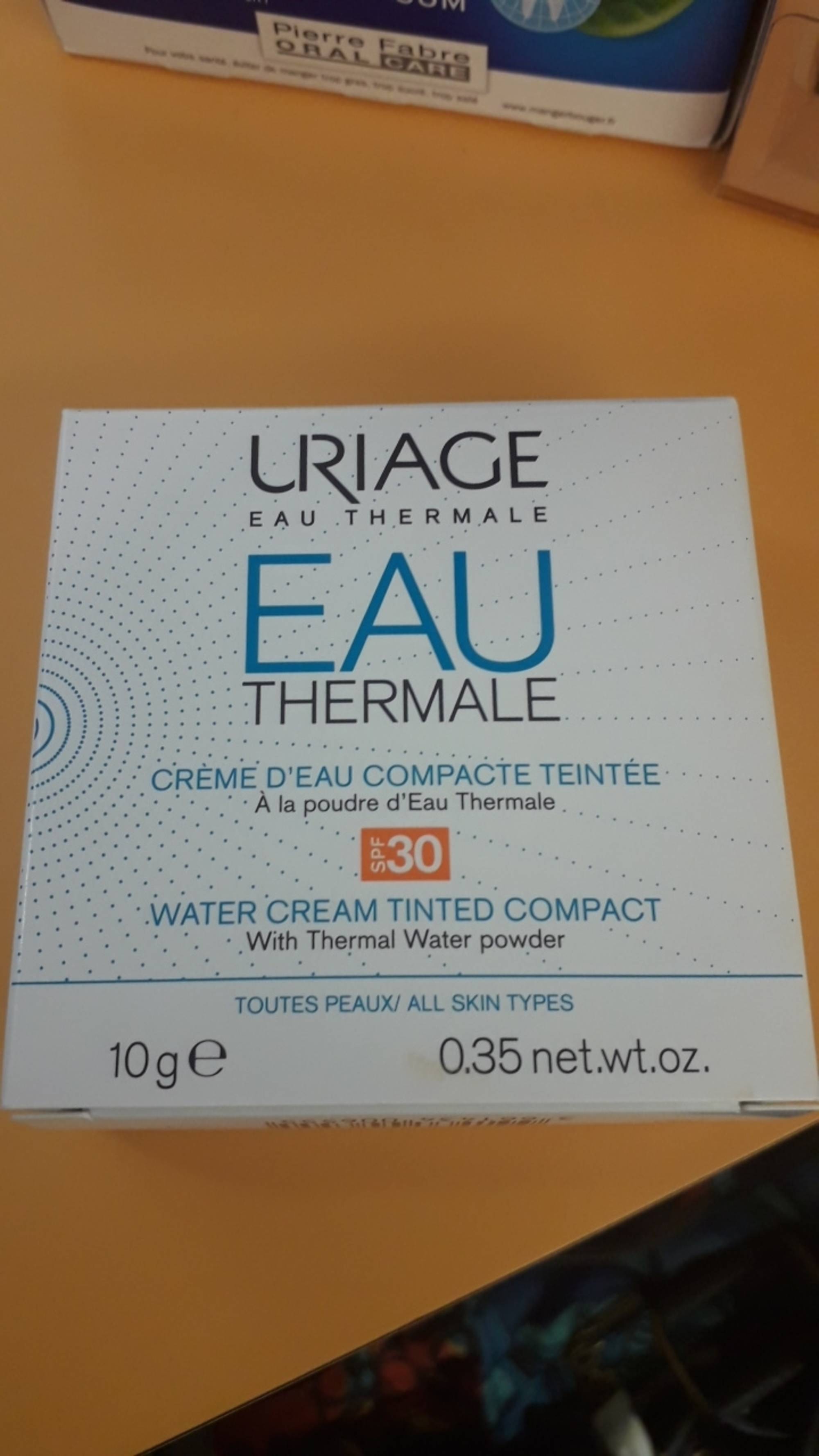 URIAGE - Eau thermale - Crème d'eau compacte teintée SPF30