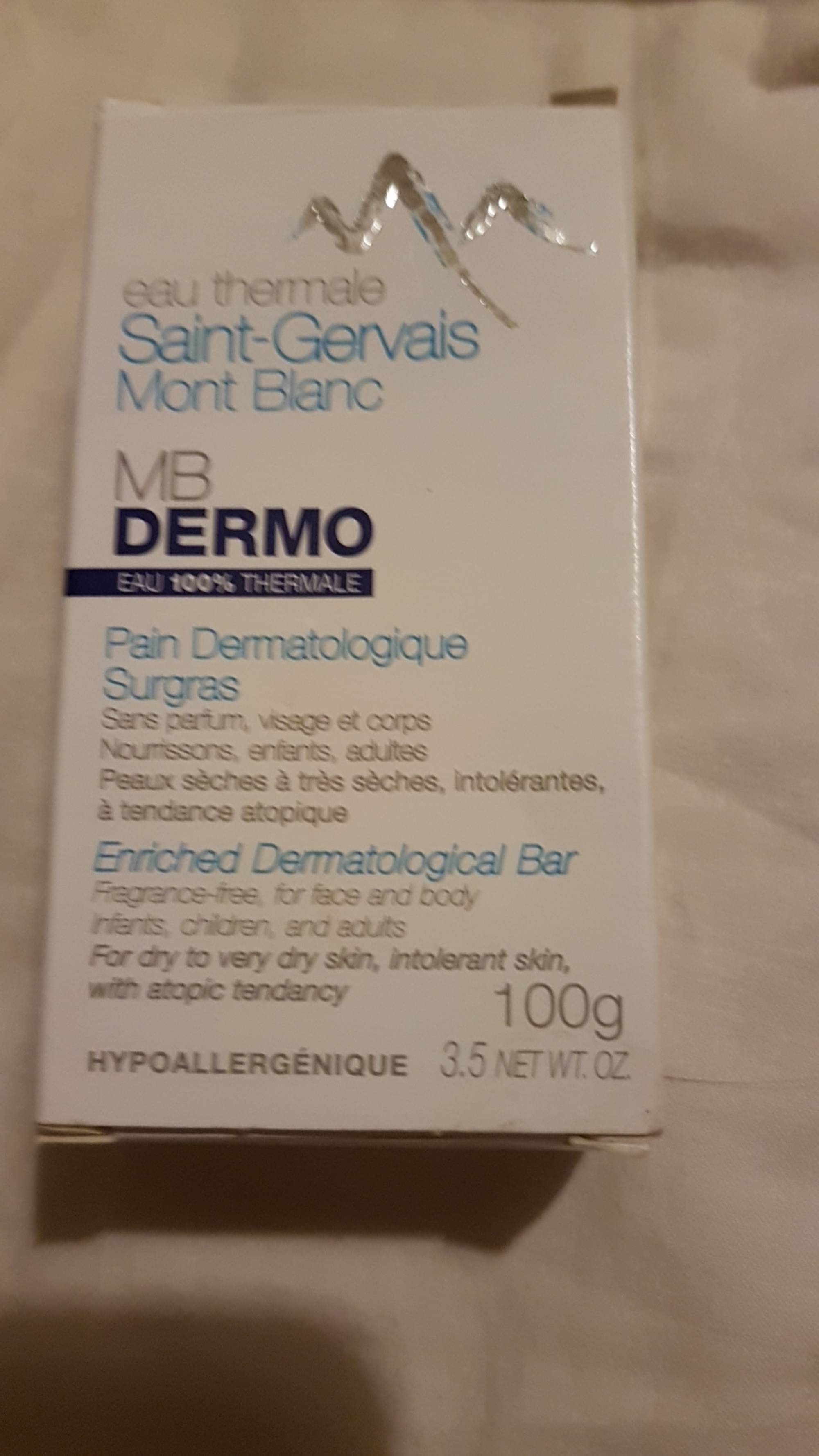 SAINT-GERVAIS MONT BLANC - Pain dermatologique surgras sans parfum