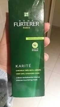RENÉ FURTERER - Karité - Crème revitalisante intense