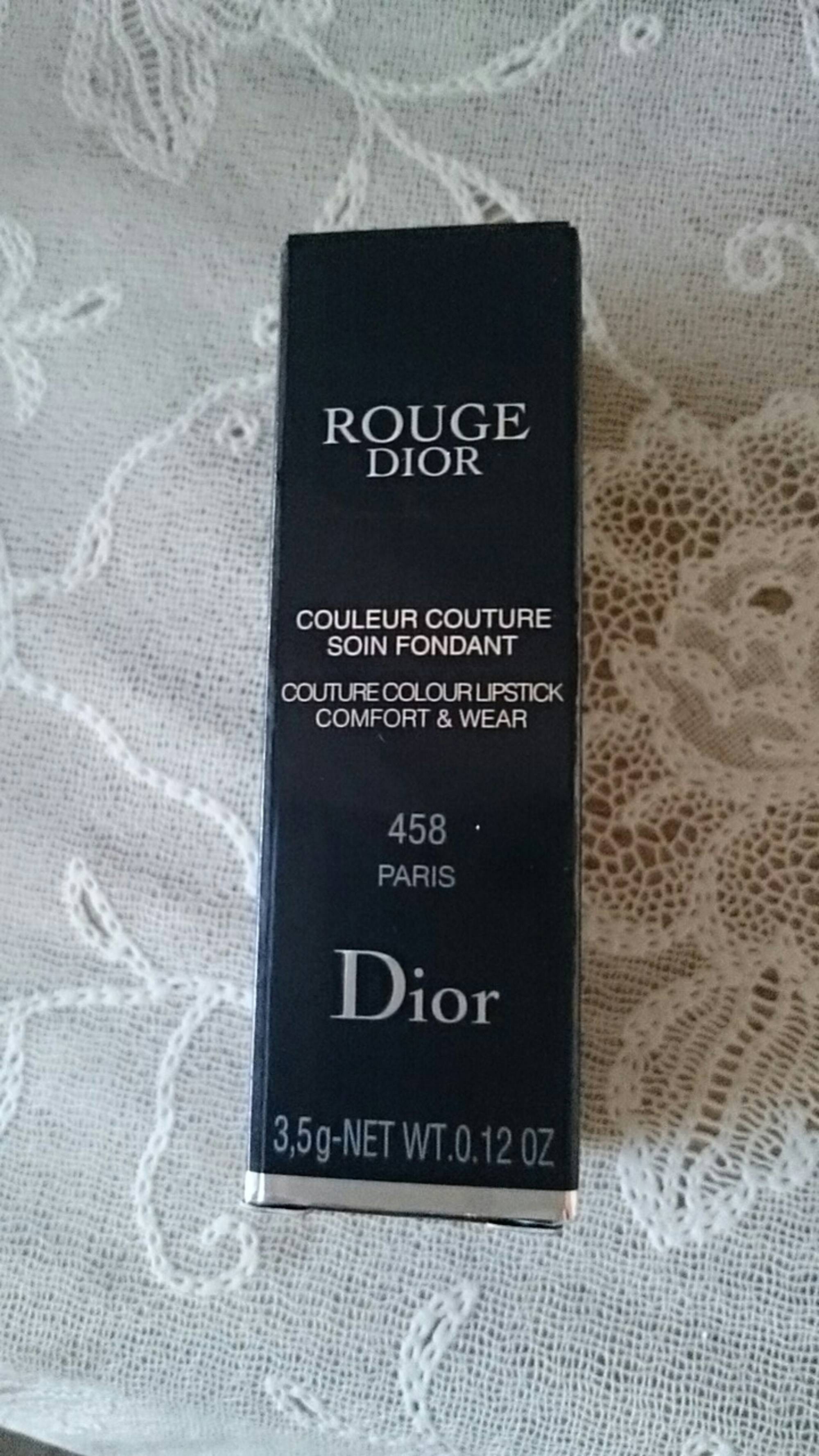 DIOR - Rouge dior - Couleur couture soin fondant 458