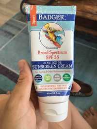 BADGER - Sport - Sunscreen cream SPF 35