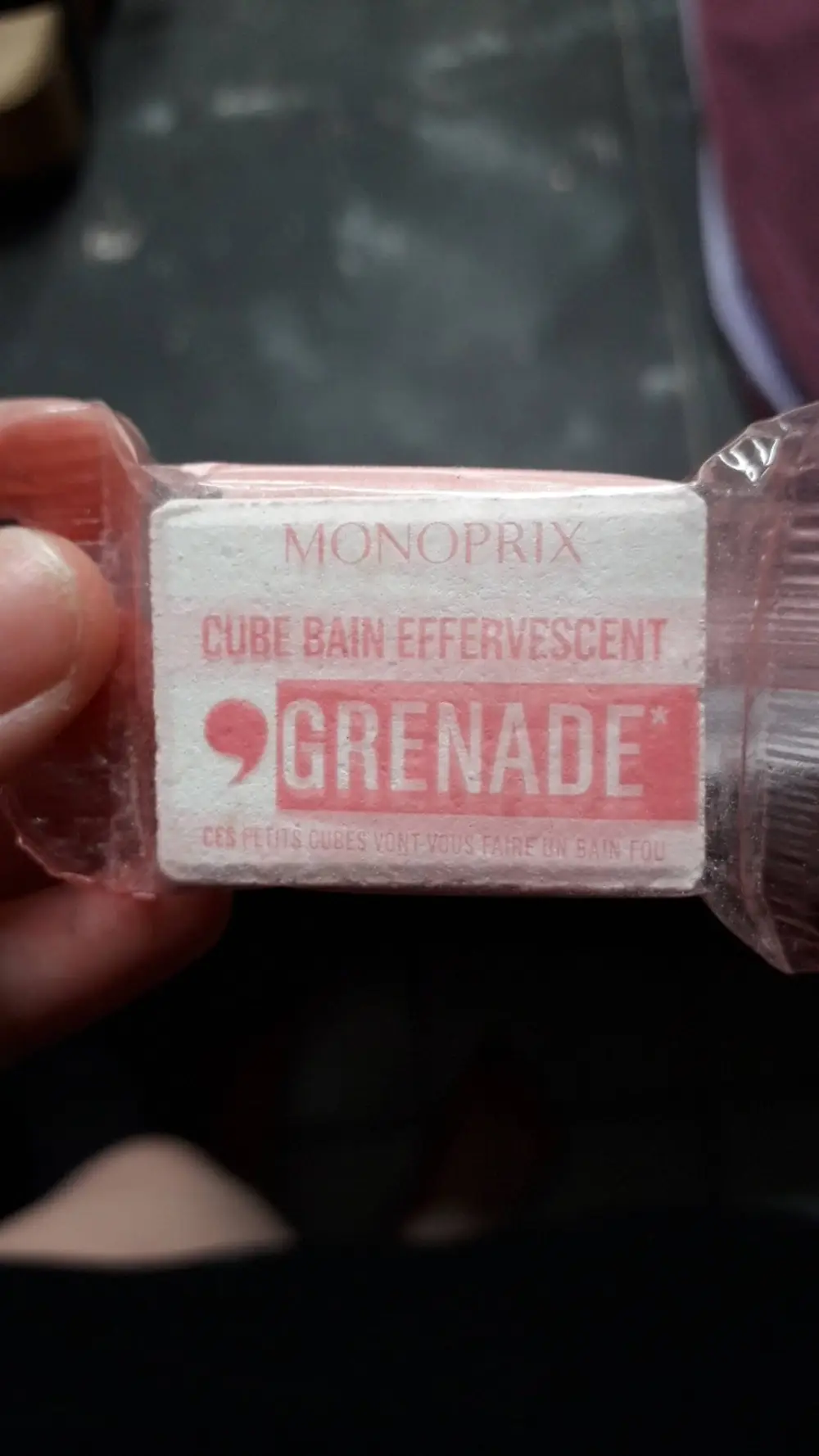 MONOPRIX - Grenade - Cube bain effervescent 