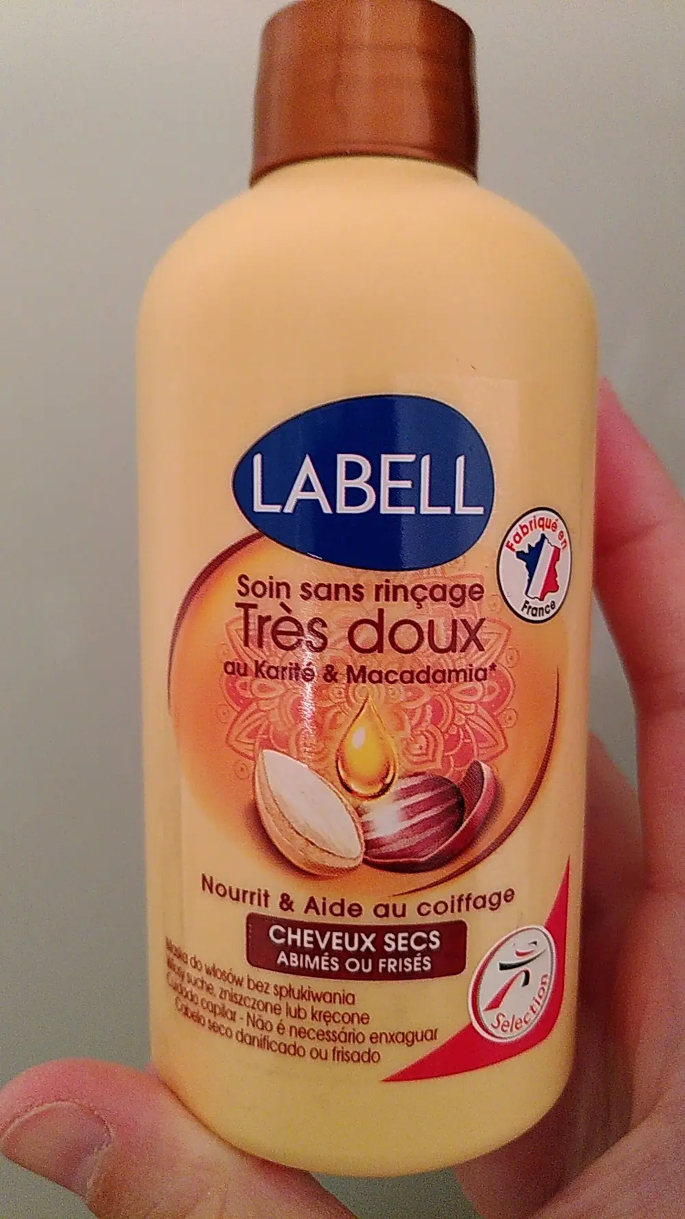 LABELL - Soin capillaire sans rinçage très doux