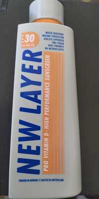NEW LAYER - Pro vitamin D - High performance sunscreen SPF 30