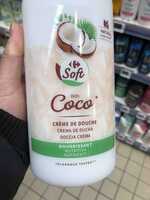 CARREFOUR SOFT - Crème de douche au coco