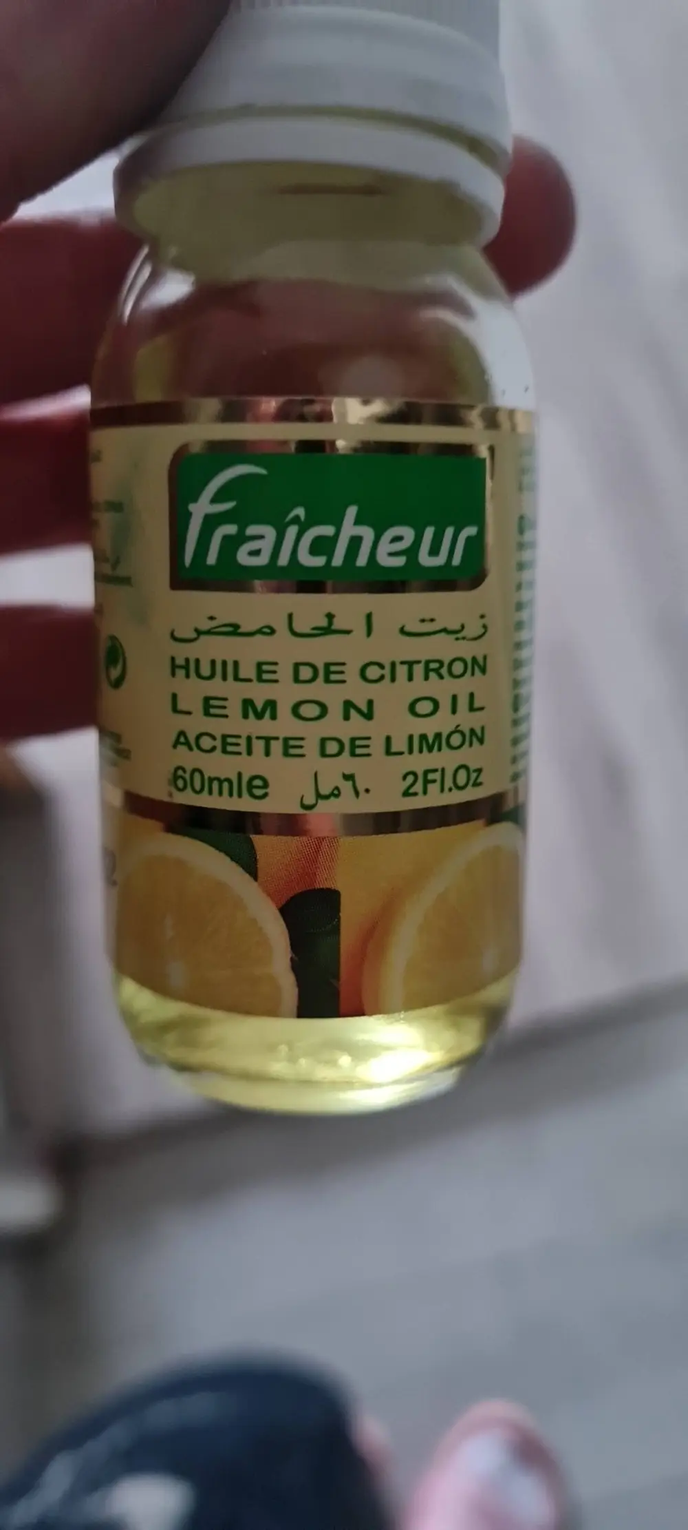 FRAÎCHEUR - Huile de citron