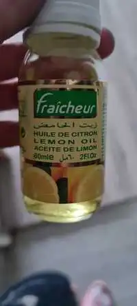 FRAÎCHEUR - Huile de citron