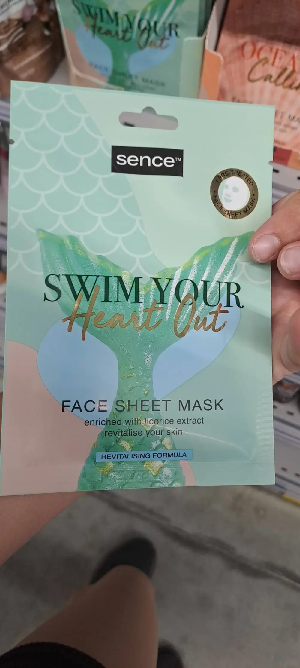 SENCE - Swim your heart out - Face sheet mask