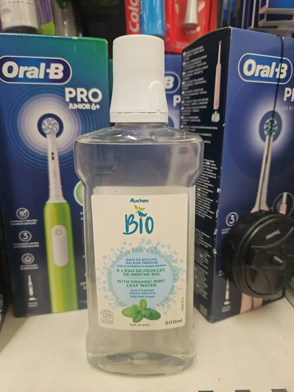 AUCHAN BIO - Bain de bouche haleine fraîche