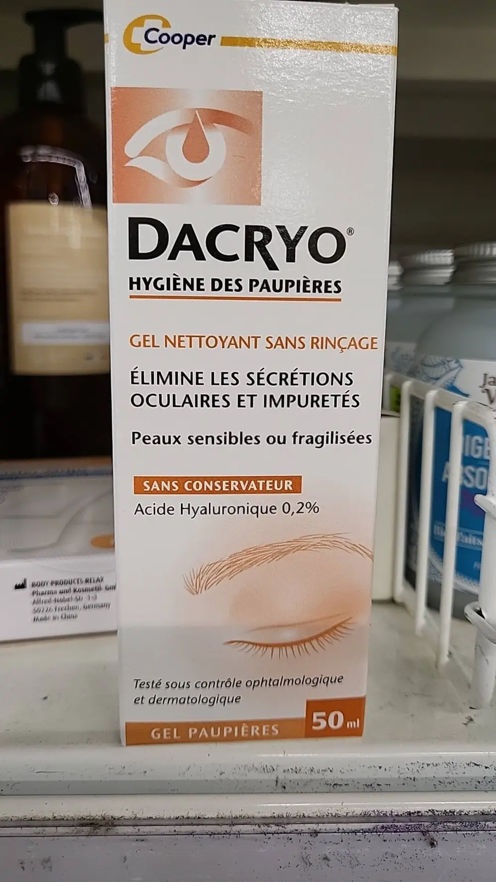 COOPER - Dacryo hygiène - Gel paupières