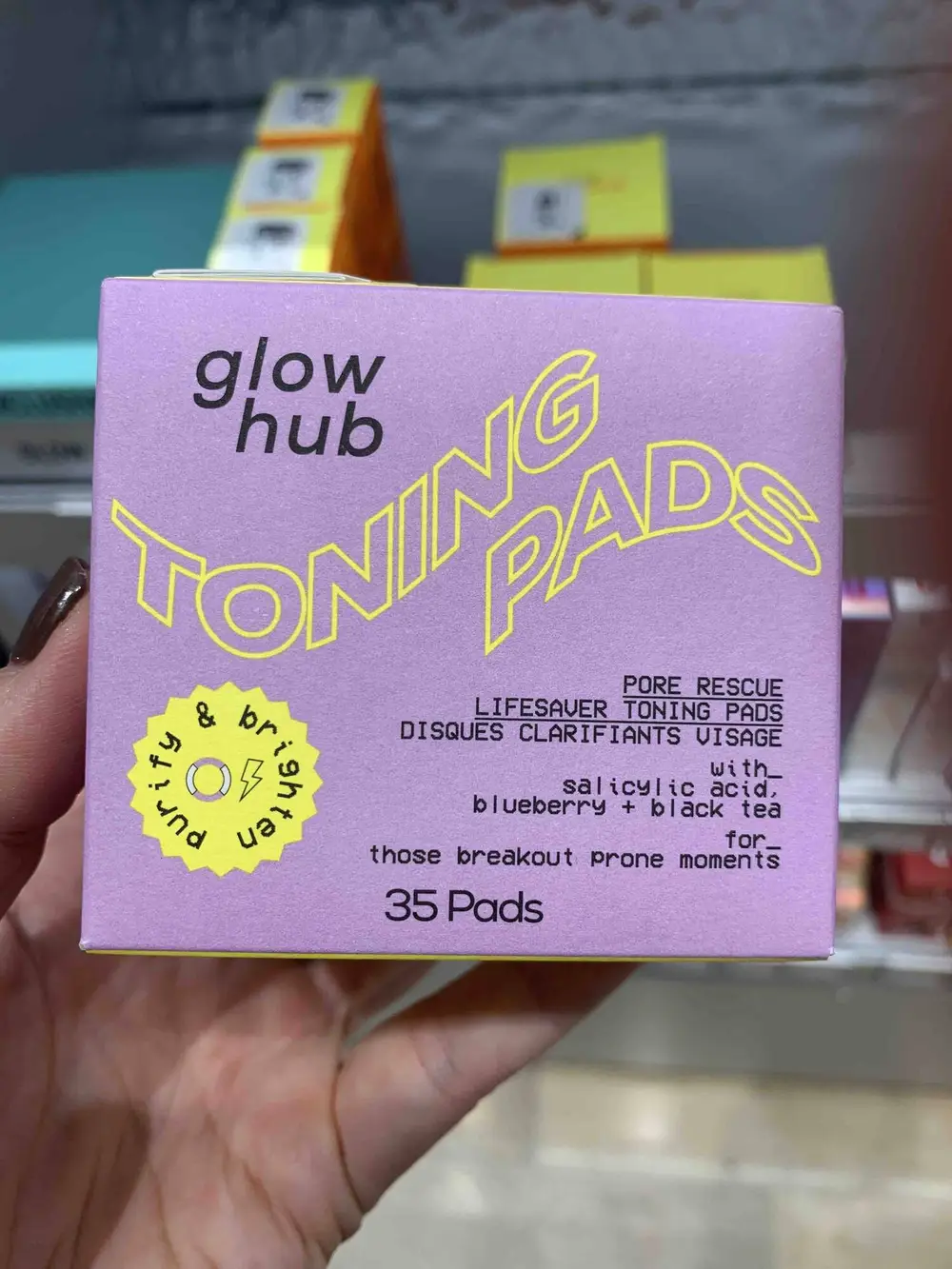 GLOW HUB - Toning pads - Disques clarifiants visage
