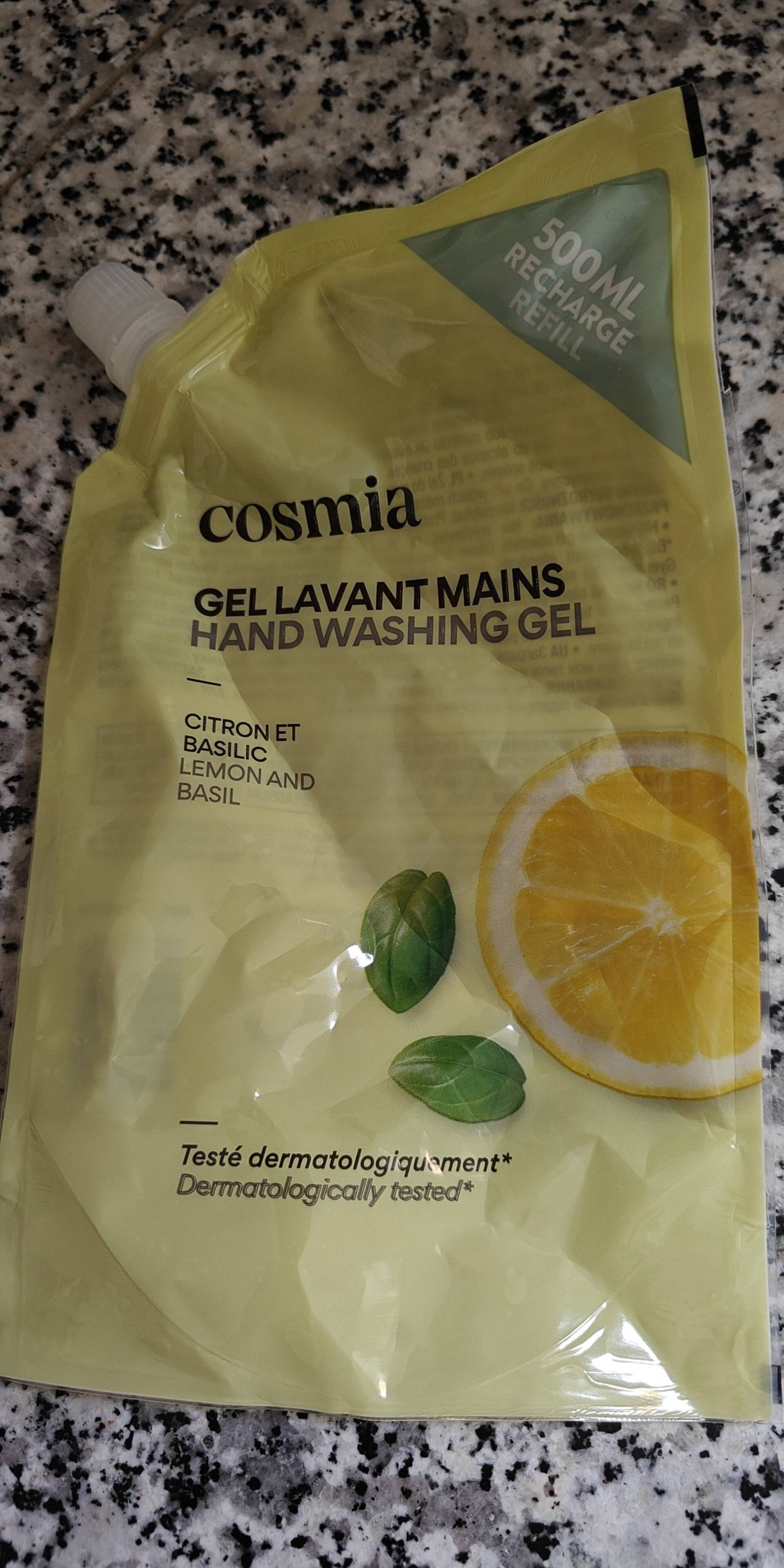COSMIA - Citron et basilic - Gel lavant mains