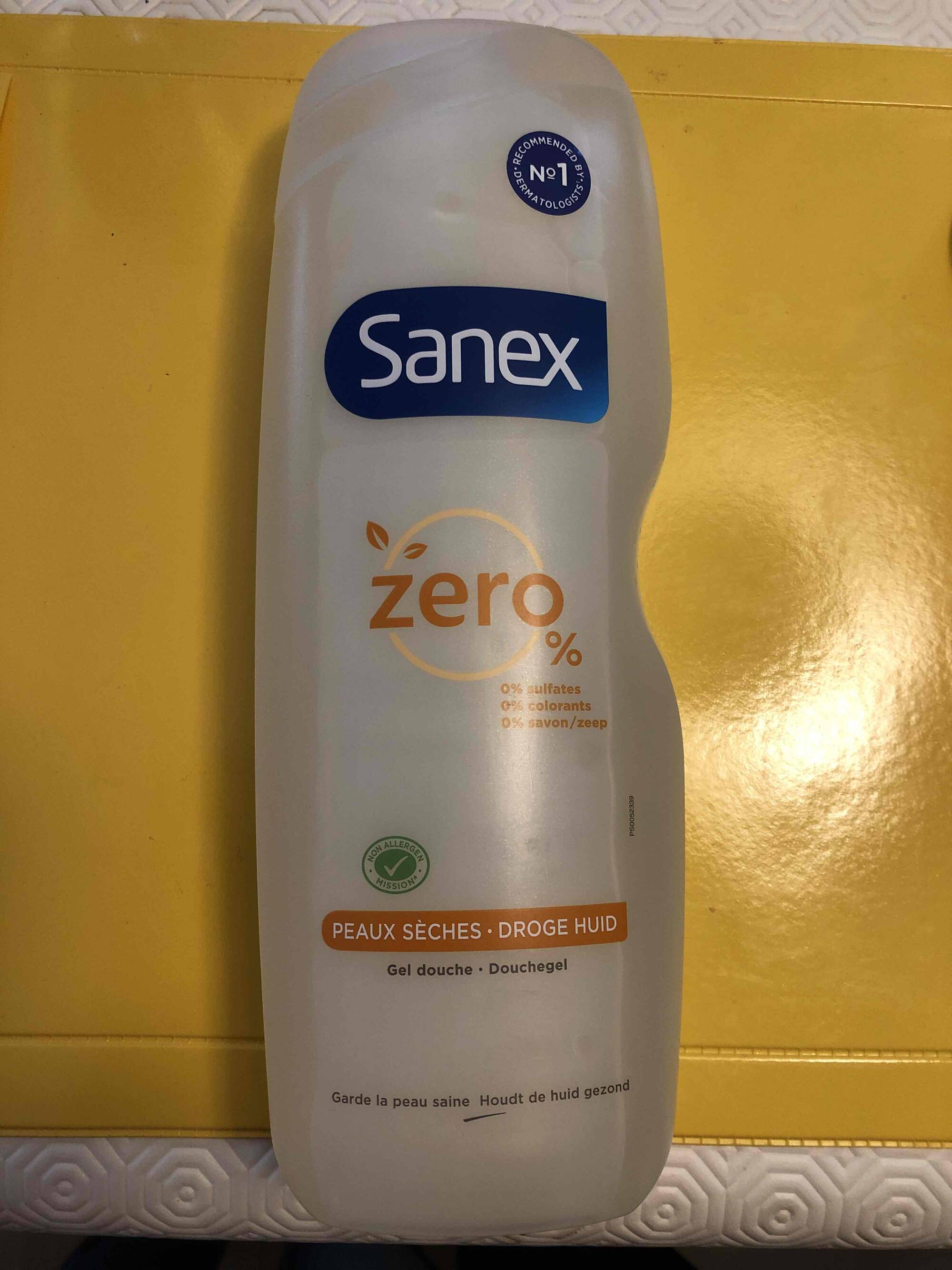 SANEX - Zéro% - Gel douche peaux sèches