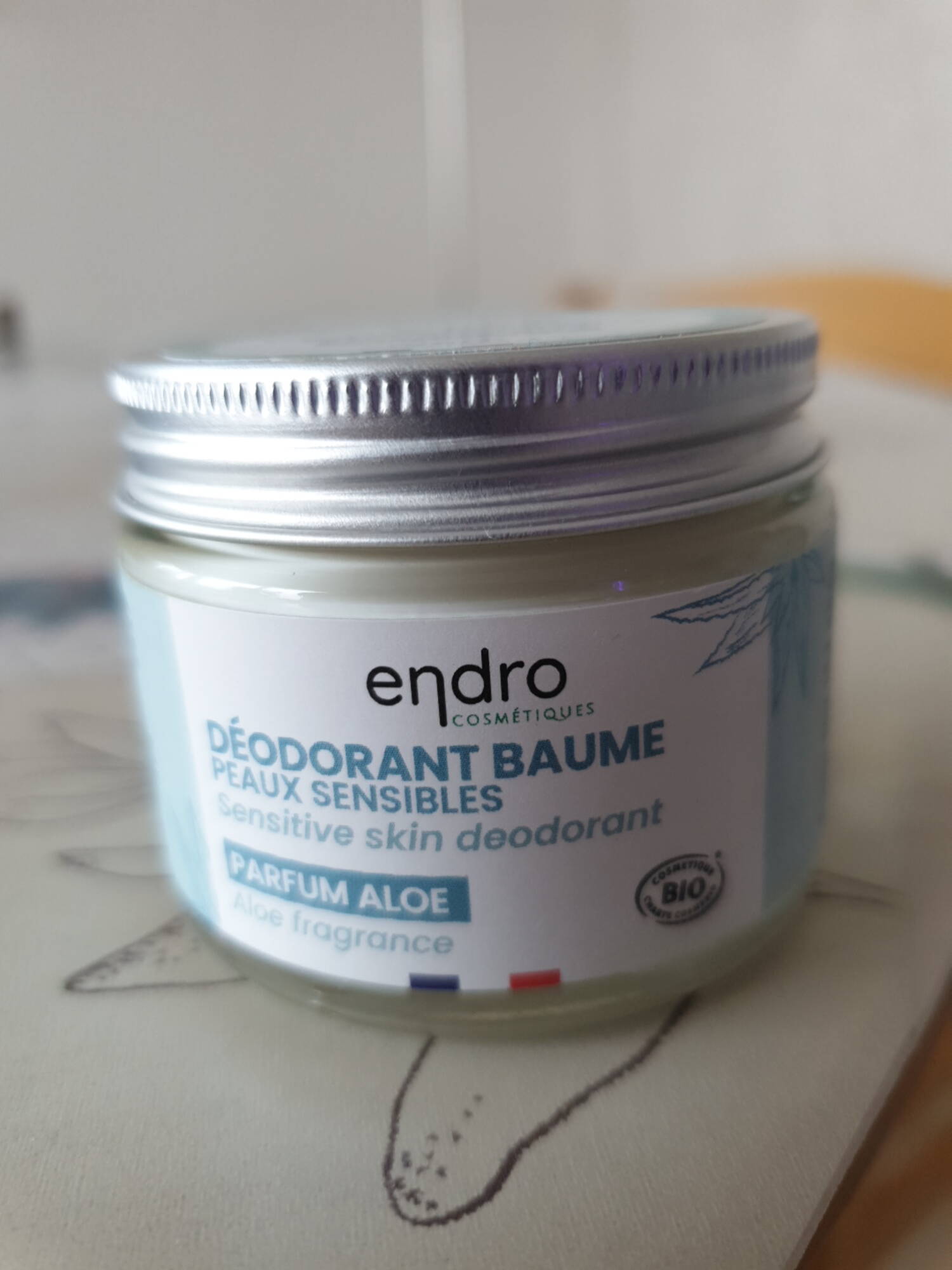 ENDRO - Parfum aloe - Déodorant baume bio