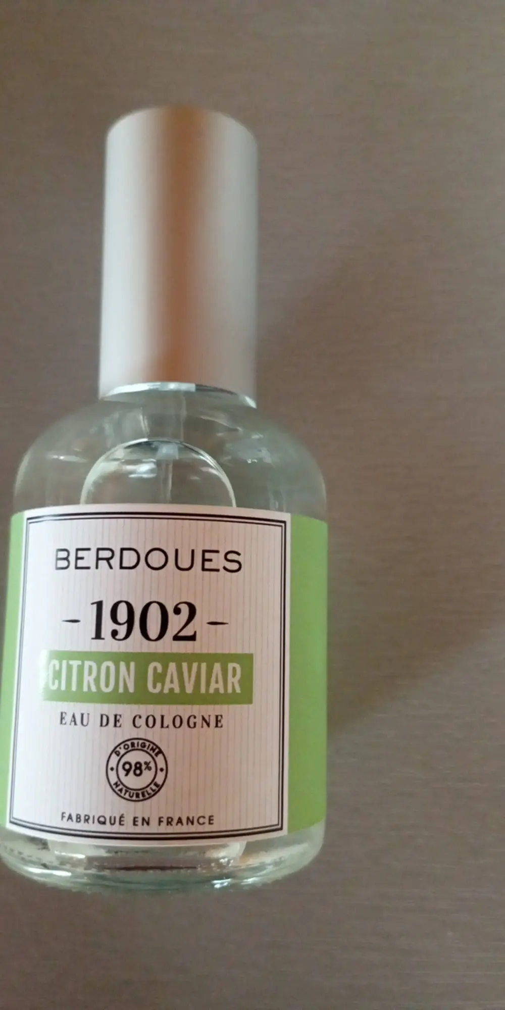 BERDOUES - 1902 citron caviar - Eau de Cologne