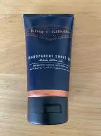 KING C GILLETTE - Transparent shave gel