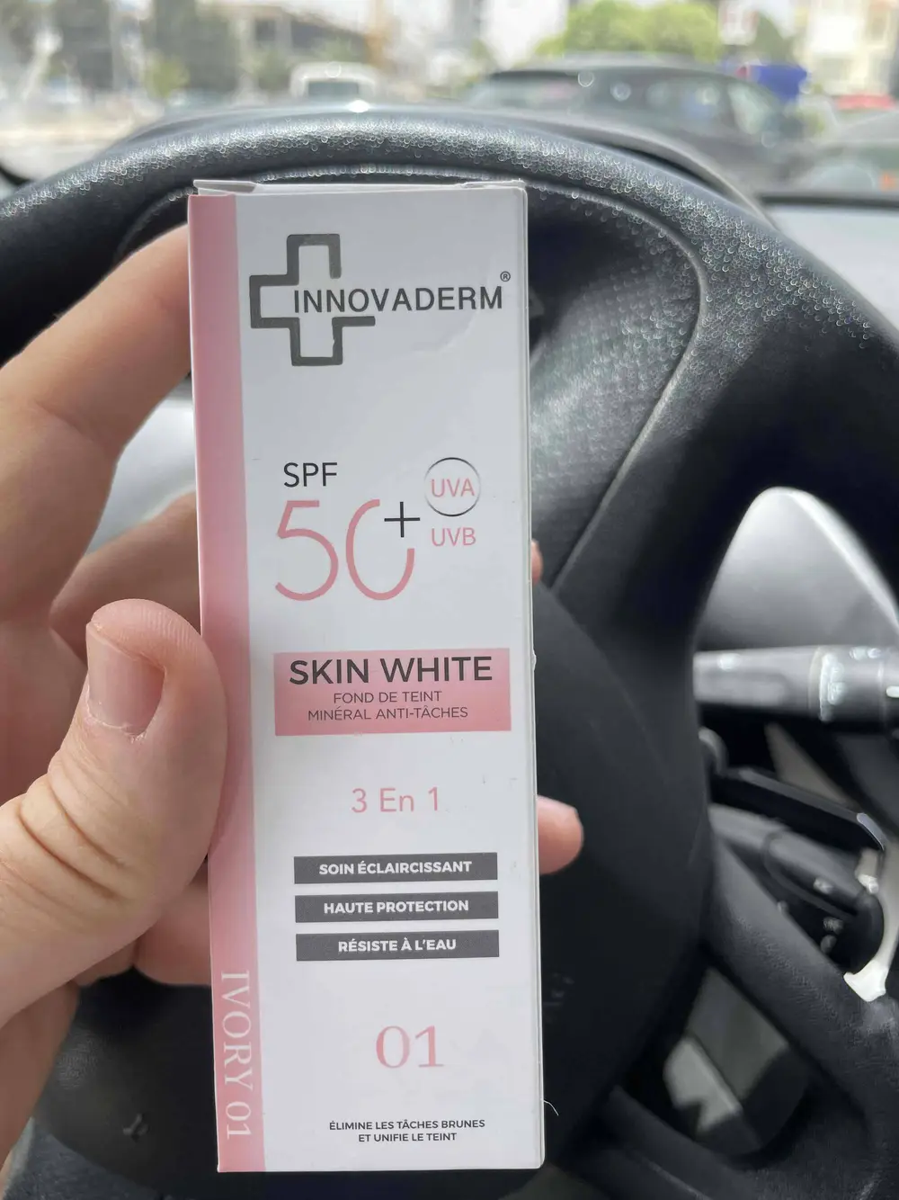 INNOVADERM - Skin white - Fond de teint 3 en 1 ivory 01 SPF 50+