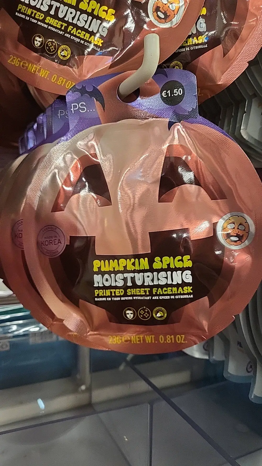 PRIMARK - Pumpkin spice moiturising - Printed sheet facemask