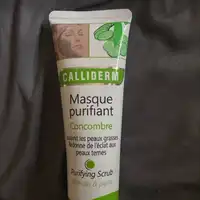 CALLIDERM - Masque purifiant concombre