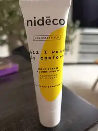NIDÉ.CO - All i want is comfort - Cold cream nourrissante