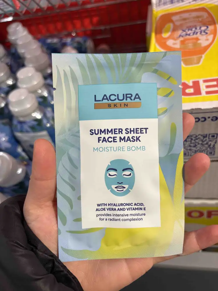 LACURA - Summer sheet face mask moisture bomb