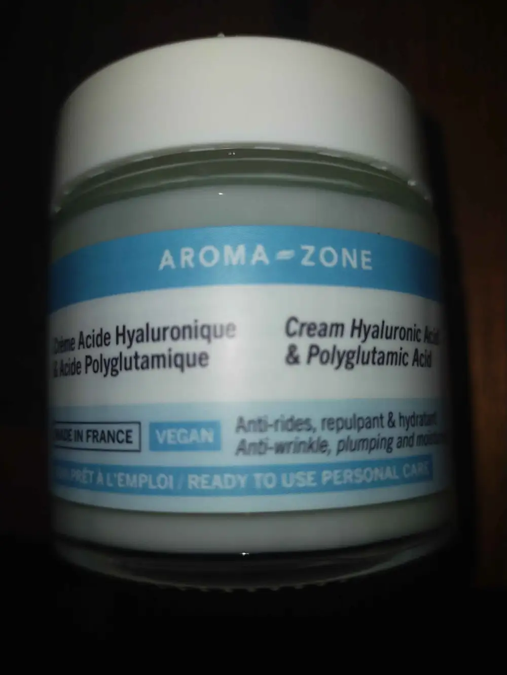 AROMA-ZONE - Crème acide hyaluronique & acide polyglutamique