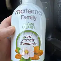 MATERNA FAMILY - Creme lavante lait extrait d'amande
