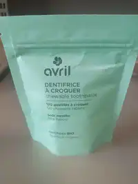 AVRIL - Dentifrice à croquer goût menthe