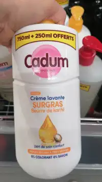 CADUM - Crème lavante surgras beurre de karité