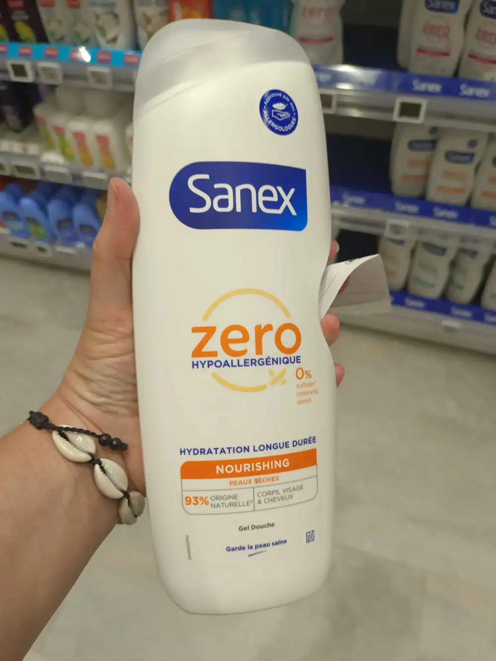 SANEX - Zero hypoallergénique - Gel douche