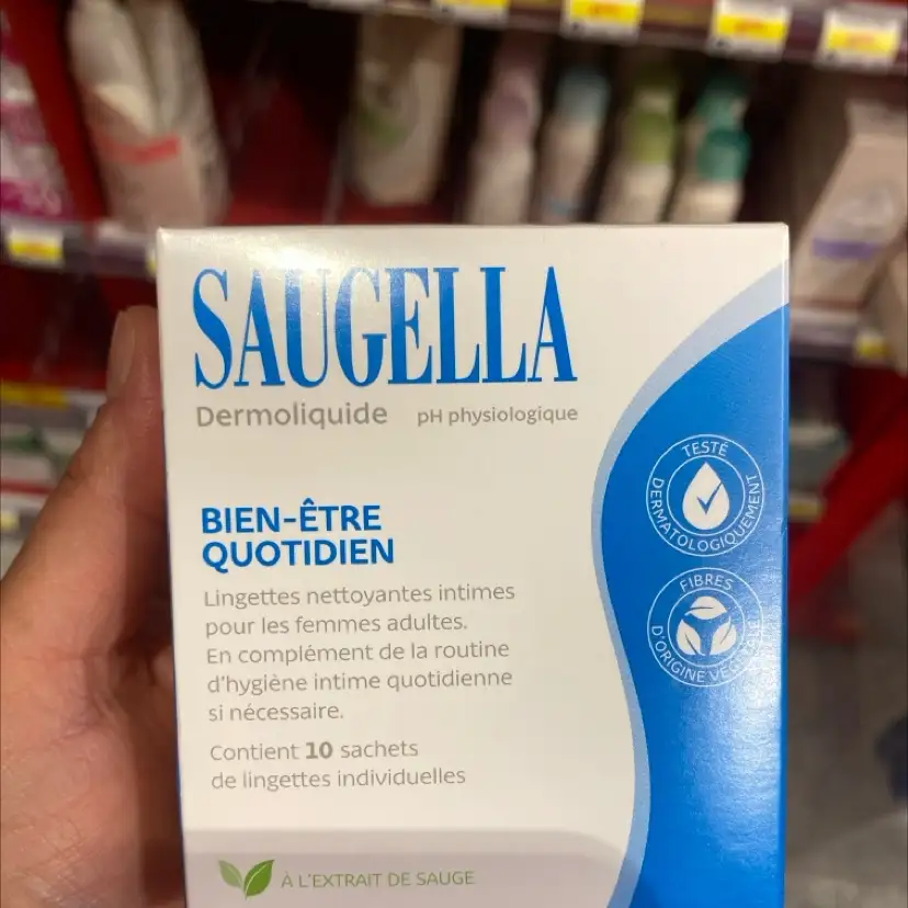 SAUGELLA - Bien être quotidien - Lingettes nettoyantes intimes