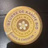 LABEL MONOÏ - Beurre de karité bio corps et cheveux