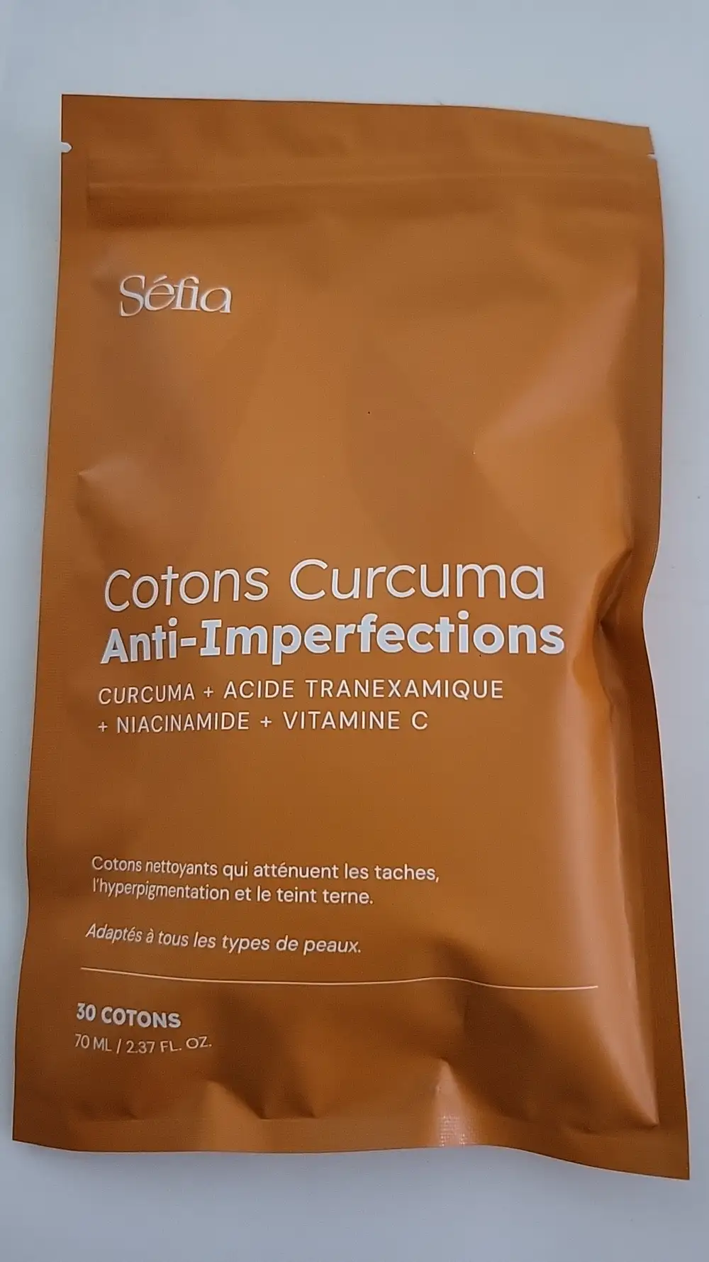SÉFIA - Cotons curcuma anti-imperfections
