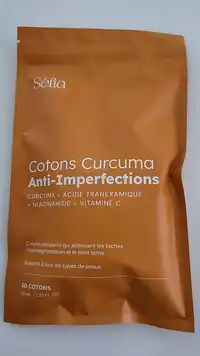 SÉFIA - Cotons curcuma anti-imperfections
