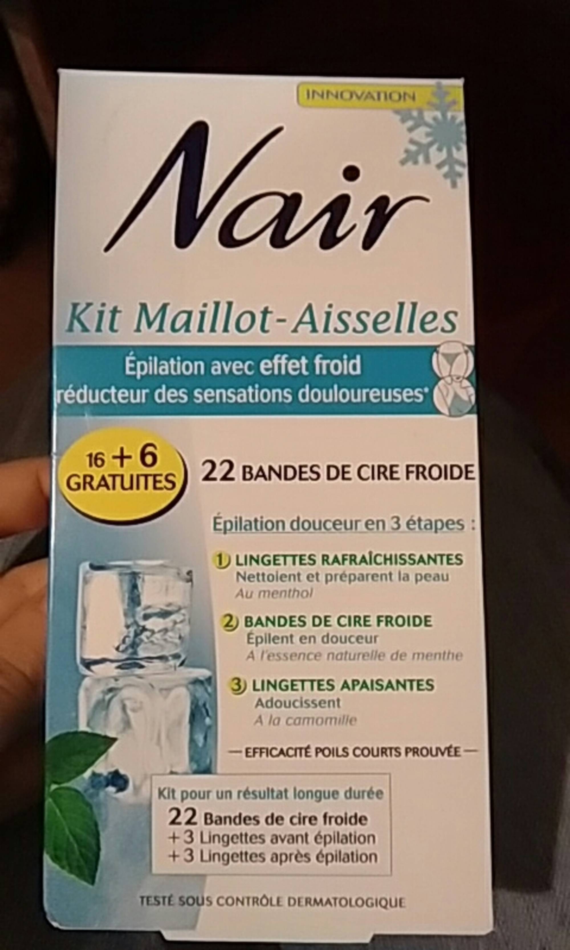 NAIR - Kit maillot-aisselles - Bandes de cire froide