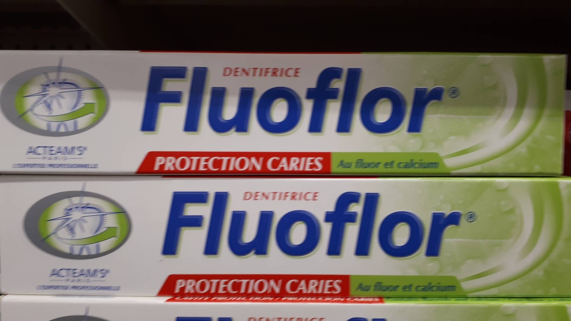 FLUOFLOR - Protection caries - Dentifrice au fluor et calcium