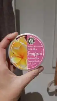 BALI ALUS - Frang'ipani - Traditional spa essential scrub