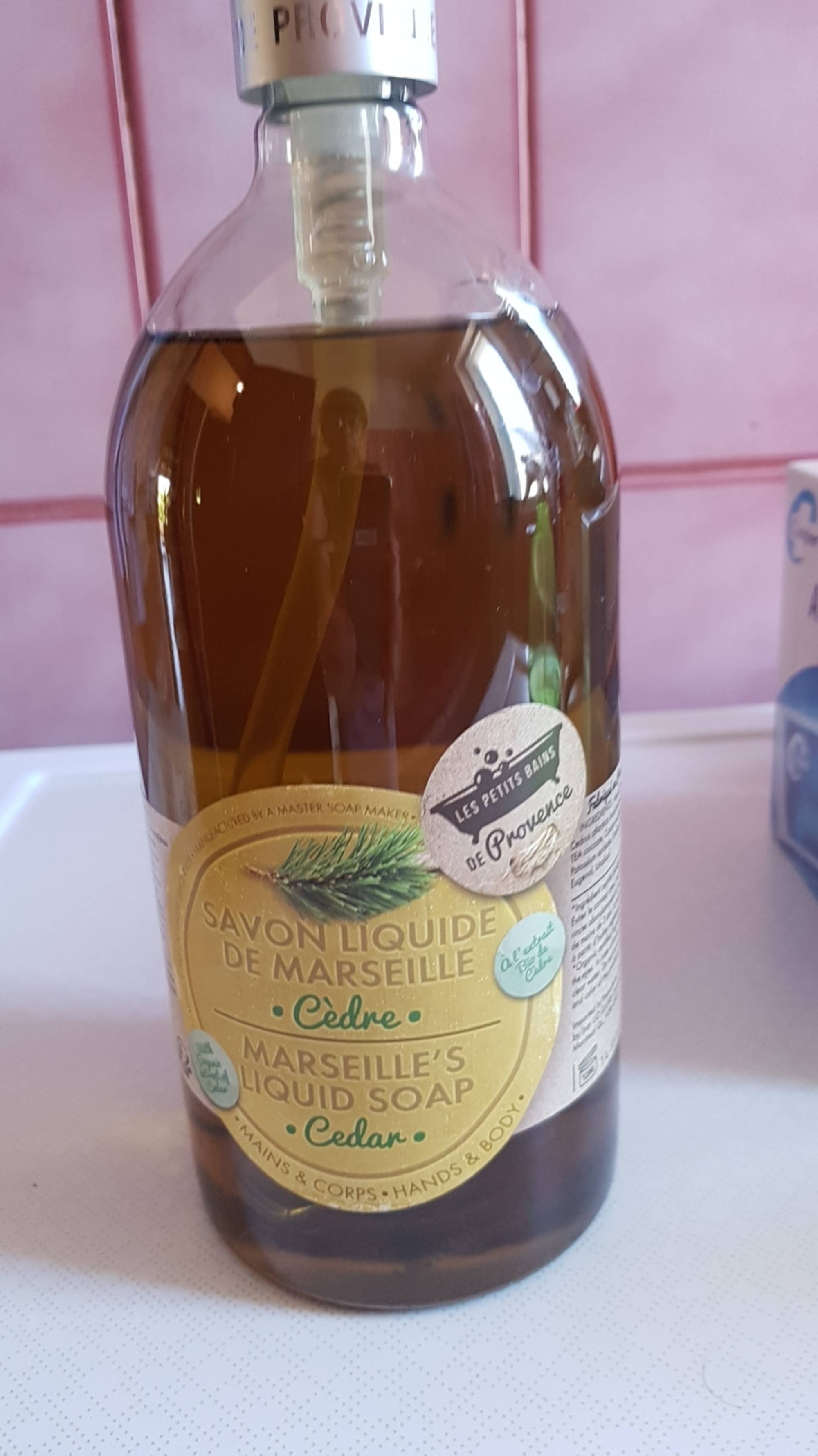 LES PETITS BAINS DE PROVENCE - Cèdre - Savon liquide de Marseille