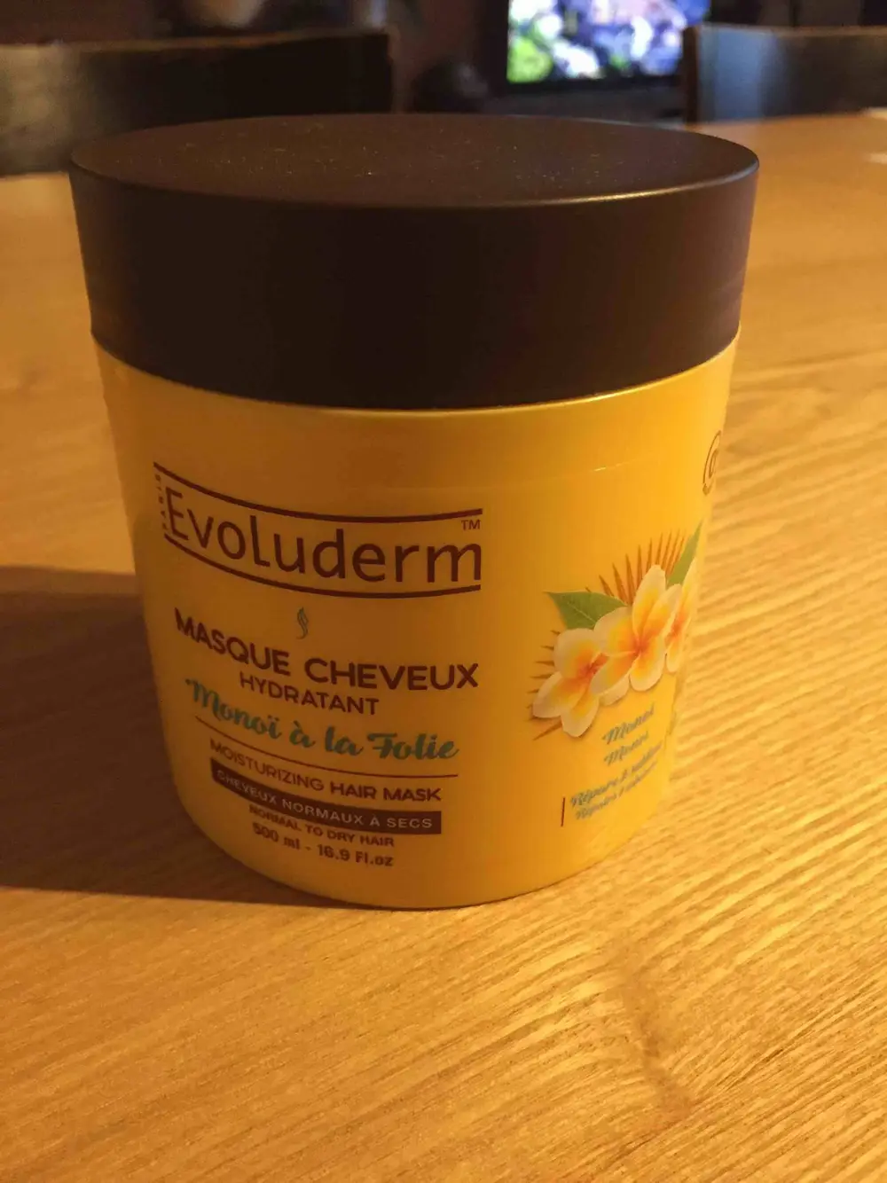 EVOLUDERM - Monoï à la folie - Masque cheveux hydratant