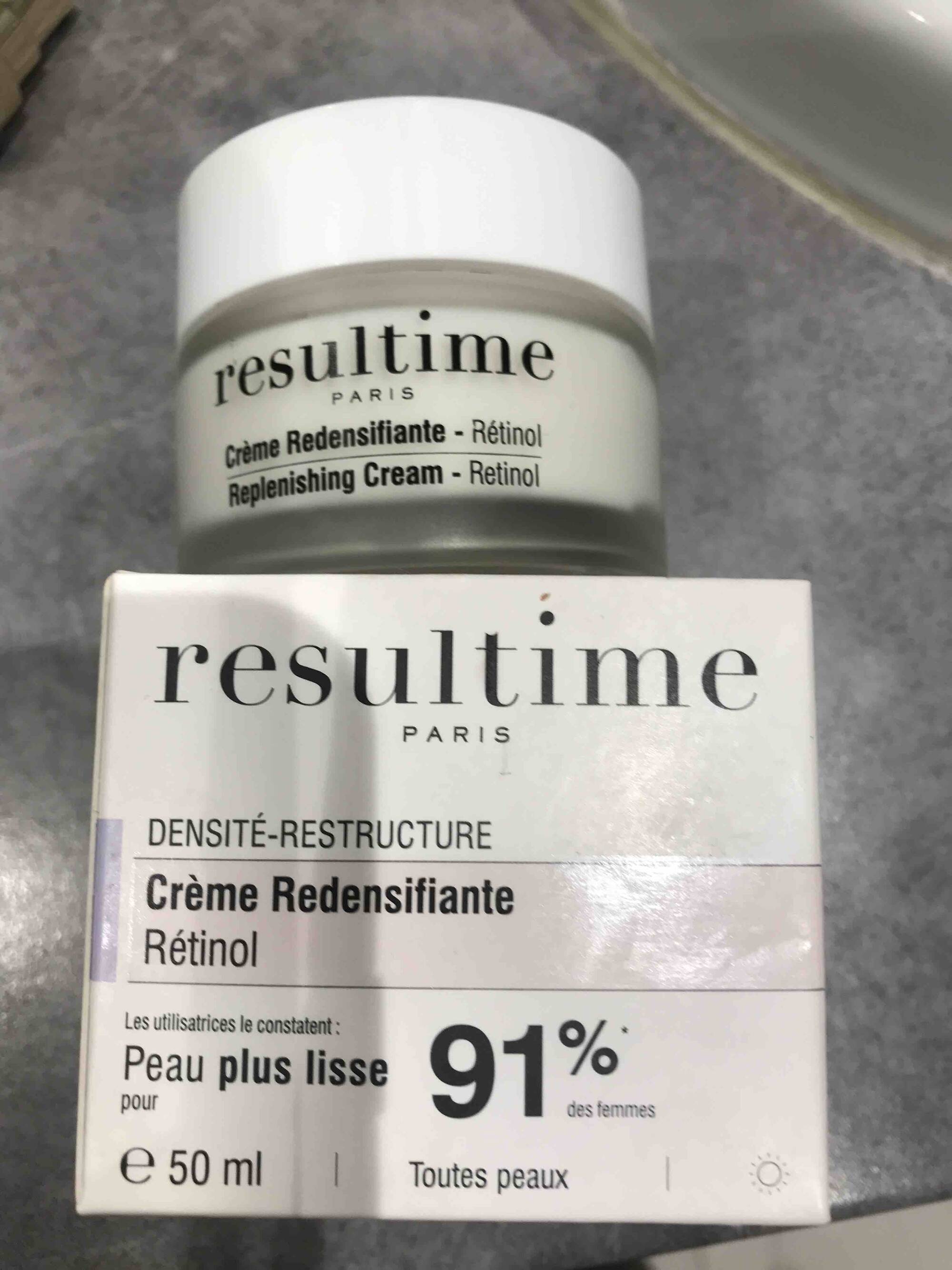 RESULTIME - Crème redensifiante rétinol peau plus lisse