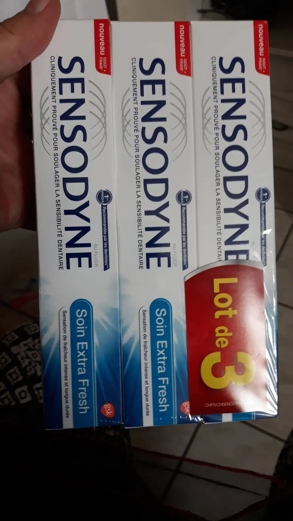 SENSODYNE - Soin Extra Fresh - Dentifrice