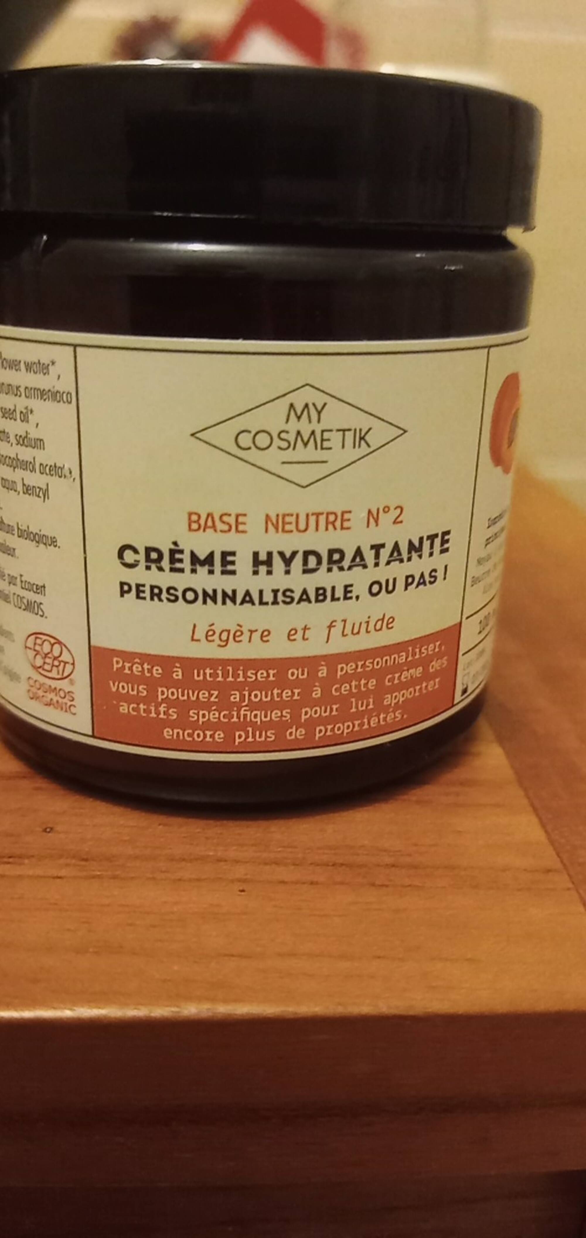 MY COSMETIK - Base neutre n°2 - Crème hydratante