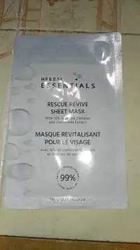 HERBAL ESSENTIALS - Masque revitalisant pour le visage