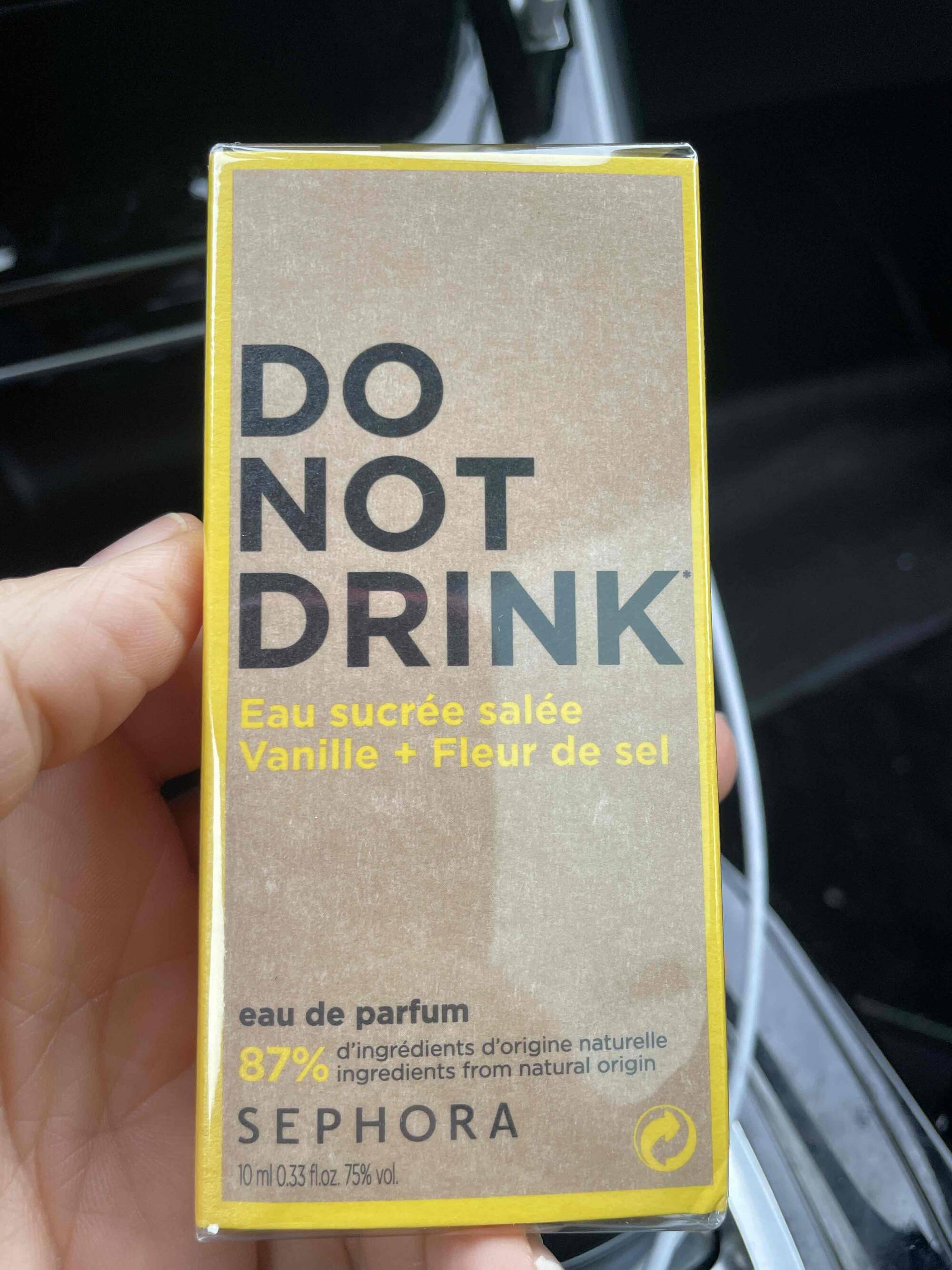 SEPHORA - Do not drink - Eau de parfum sucrée salée vanille+fleur de sel