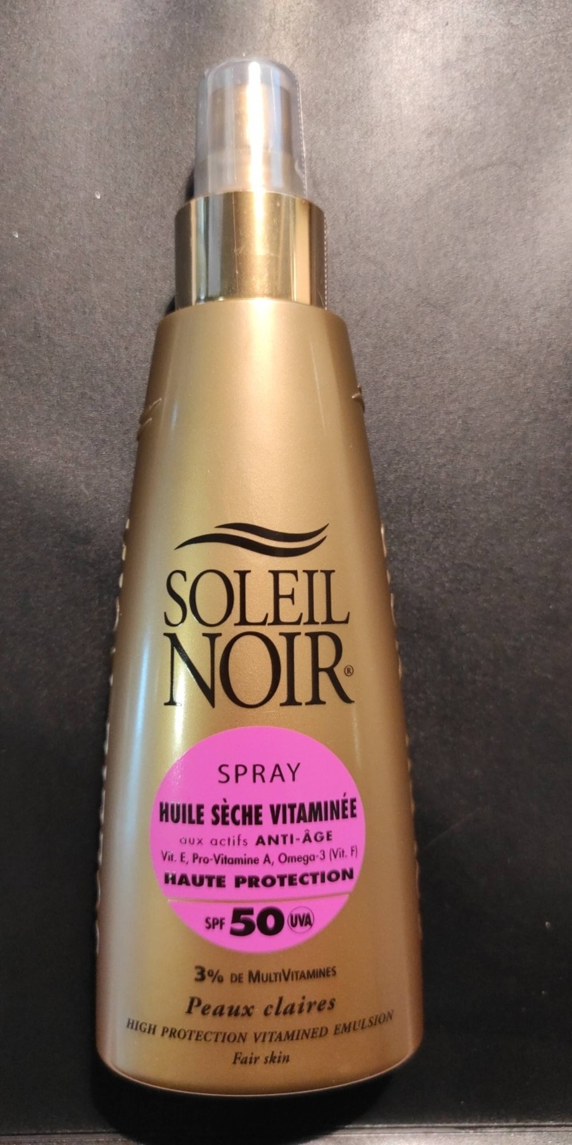 SOLEIL NOIR - Spray huile sèche vitaminée SPF 50 haute protection