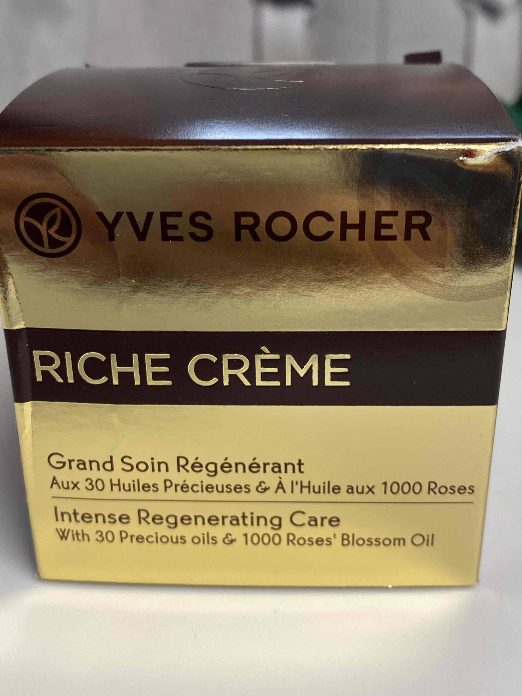 YVES ROCHER - Riche crème - Grand soin régénérant